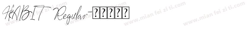HABIT Regular字体转换